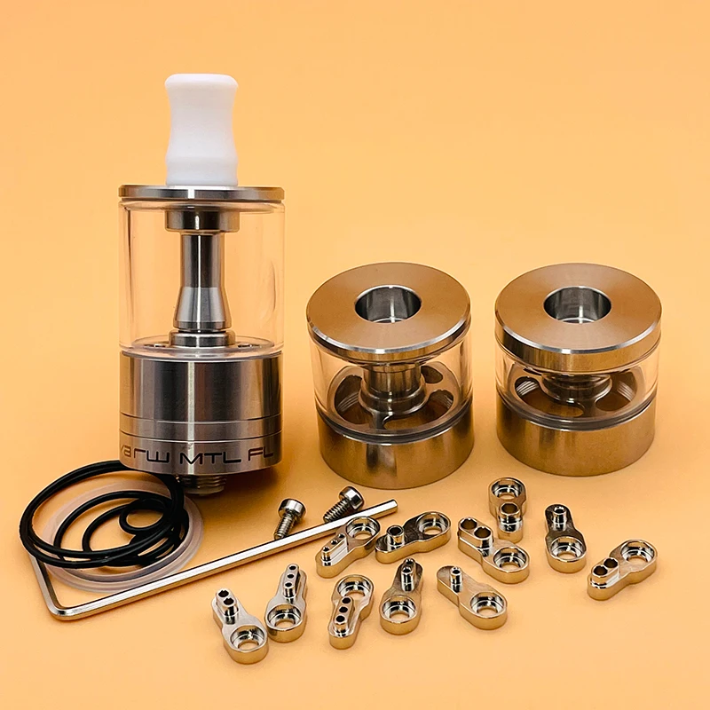 Dsxvape dvarw mtl fl rta 22ミリメートルタンク316ss気流吸気調節可能なアトマイザーシングルコイルrebuildableタンクと11個afc挿入