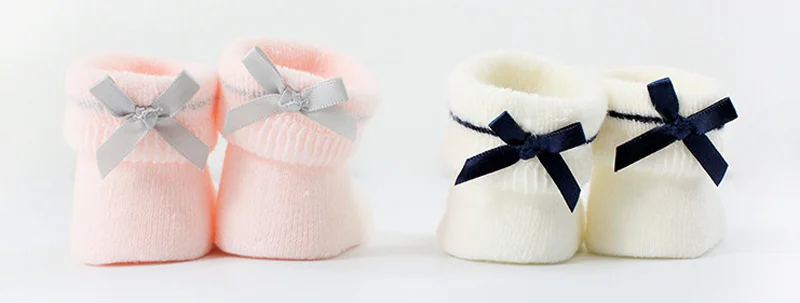 New Newborn baby bow girls baby socks casual non-slip girls baby foot socks