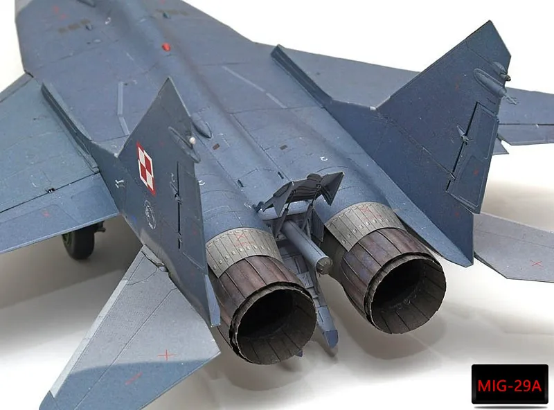 1:33 Scale Mikoyan MiG-29A Fighter Aircraft DIY Handcraft Paper Model Kit Puzzles Handmade Toy DIY