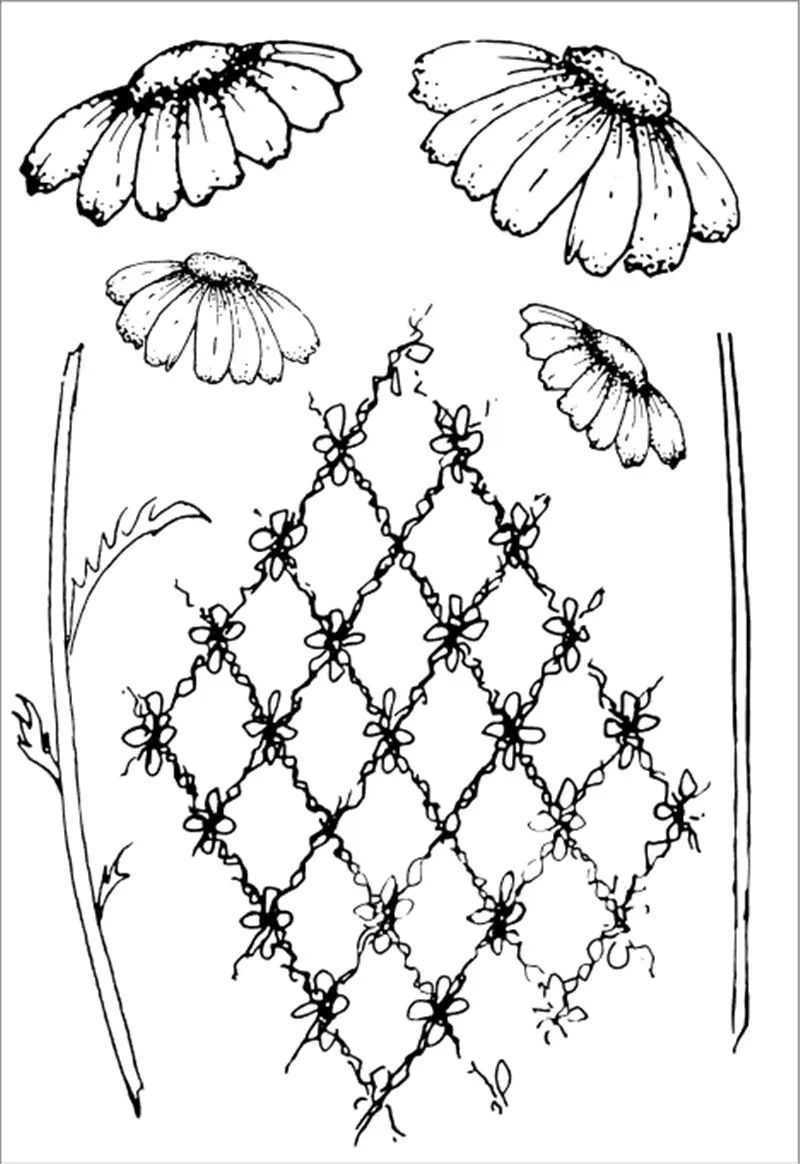 11x16  Flowers  Transparent Clear Stamps for Scrapbooking for DIY Card Making Cutting Crafts Stencil