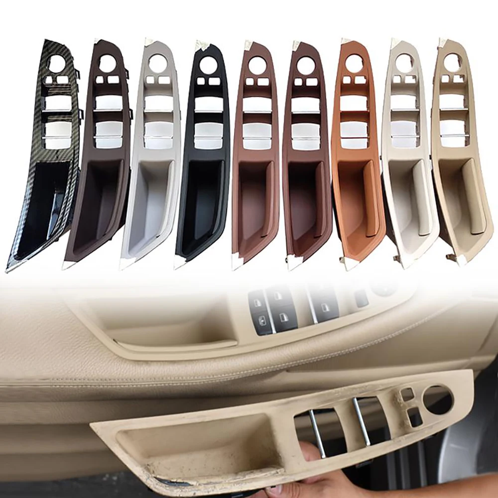 Front Door Inner Handle Interior Door Panel Driver\'s Seat Switch Frame Storage Box Cover For BMW 5 Series F10 F11 F18 520 523