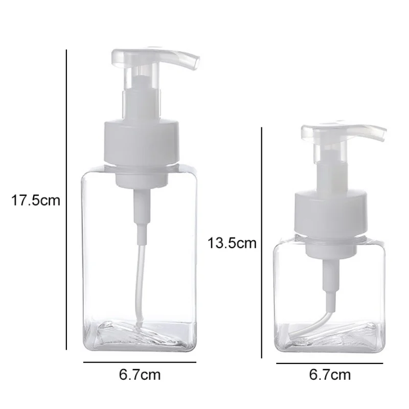 250/450ml Foaming Dispenser Bottle Portable Soap Dispensers Liquid Soap Shampoo Pump Bottles Bathroom Travel Accessories