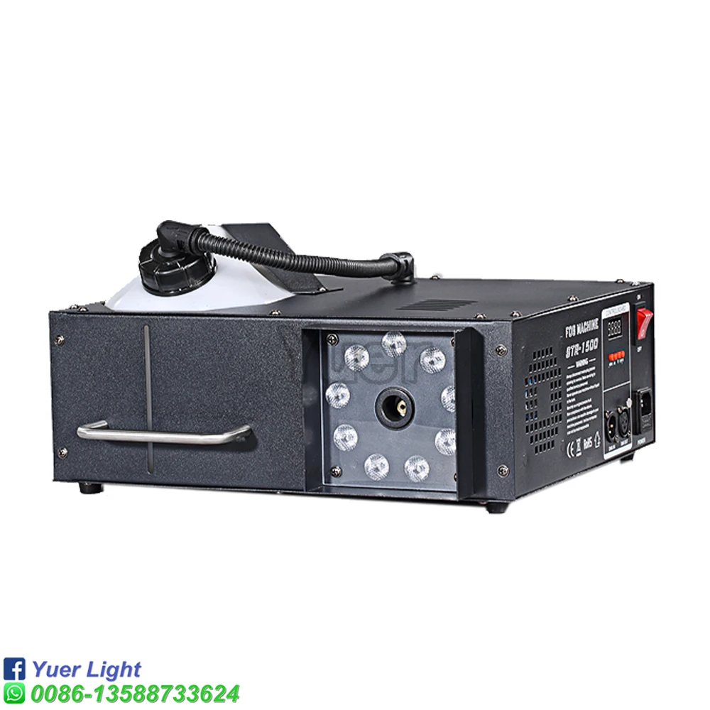 YUER 1500W RGBW LED Rookmachine DJ Disco Verlichting Effect Lichten LED Party Bar Par Licht Stroboscoop Laser lamp Rookmachine