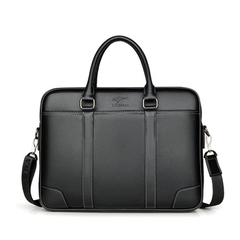 Maletín de negocios de cuero genuino de vaca para hombre, bolso de hombro masculino, bolso de mensajero de 15,6 pulgadas, bolso de ordenador, nuevo de lujo