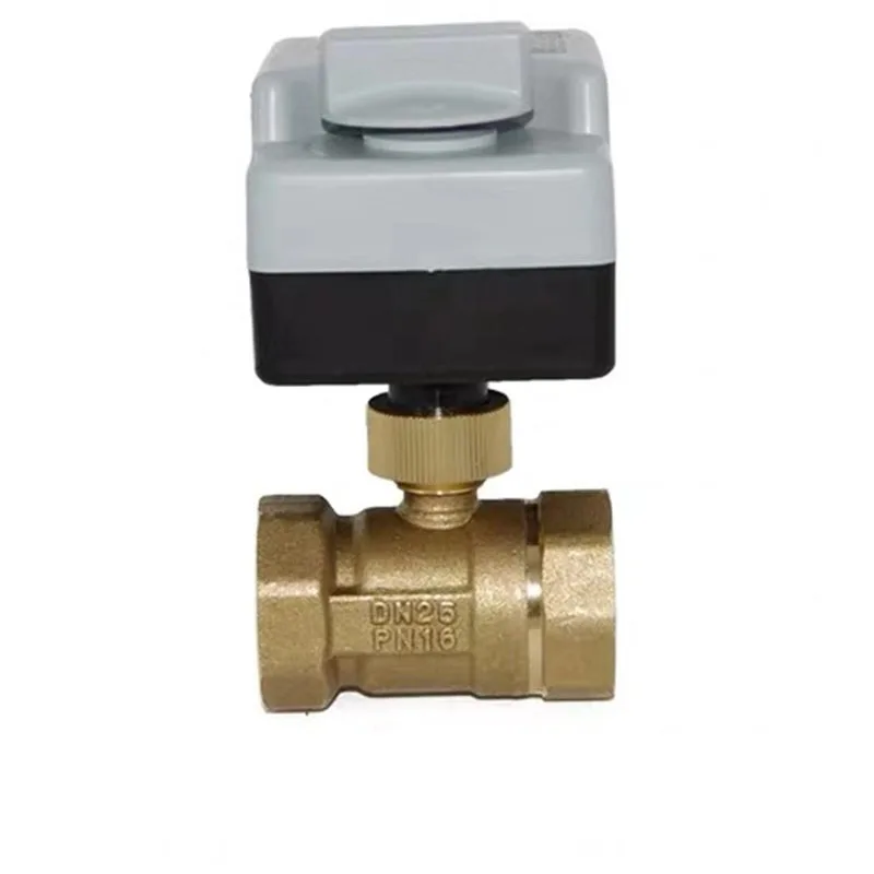 

DN32 DN40 DN50 AC220V 2 Way 3 Wire Motorized Ball Valve Electric Actuator with Manual Switch