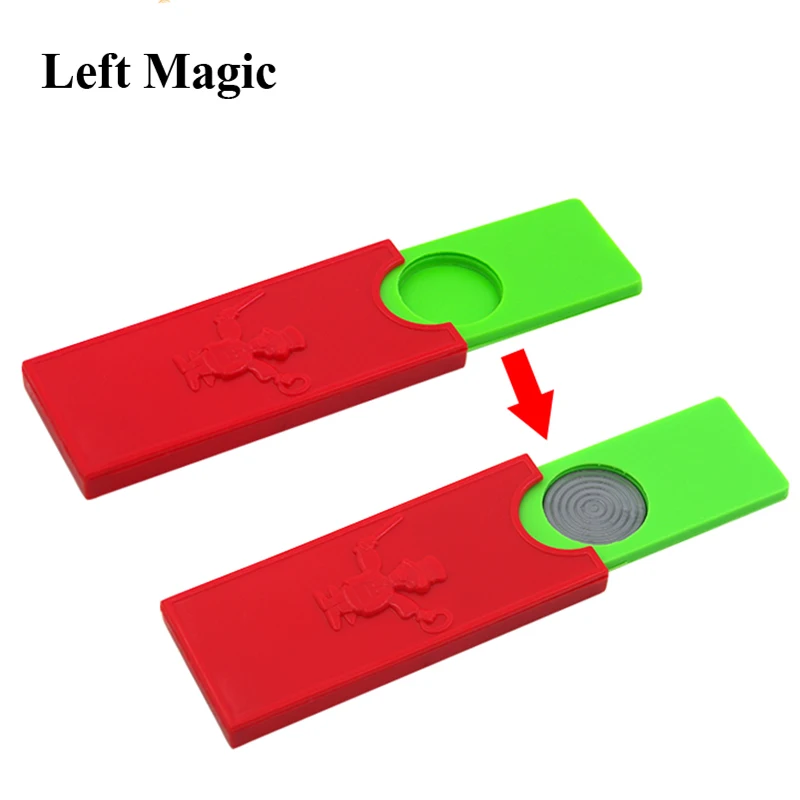 1pcs Coin Disappearing Box Magic Props Children Magic Toy Kids Magic Cool Kid Toys Easy Magic Tricks Amazing Funny