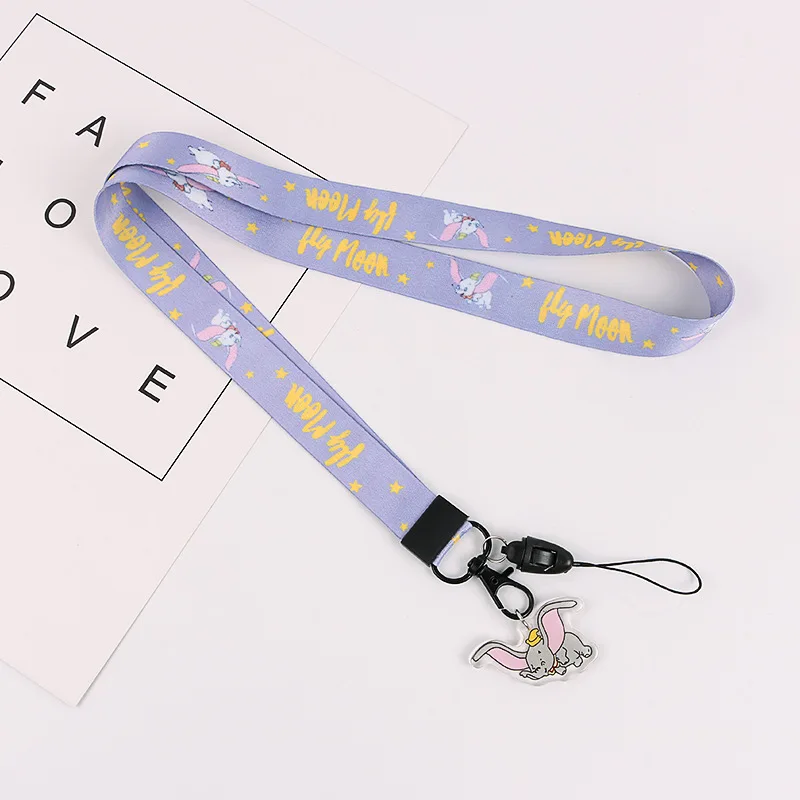 Disney Mickey Minnie Mouse Mobile Phone Lanyards Straps Sling Disney U Disk Camera ID Card Holders Key DIY Hang Accessories