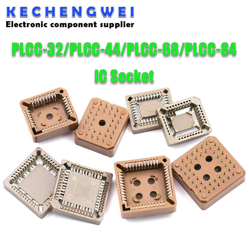 5PCS integrated circuit adapter IC SOCKET PLCC-32 PLCC-44 PLCC-68 PLCC-84 TEST base PLCC32 PLCC44 PLCC68 PLCC84 TO dip SOP SMD