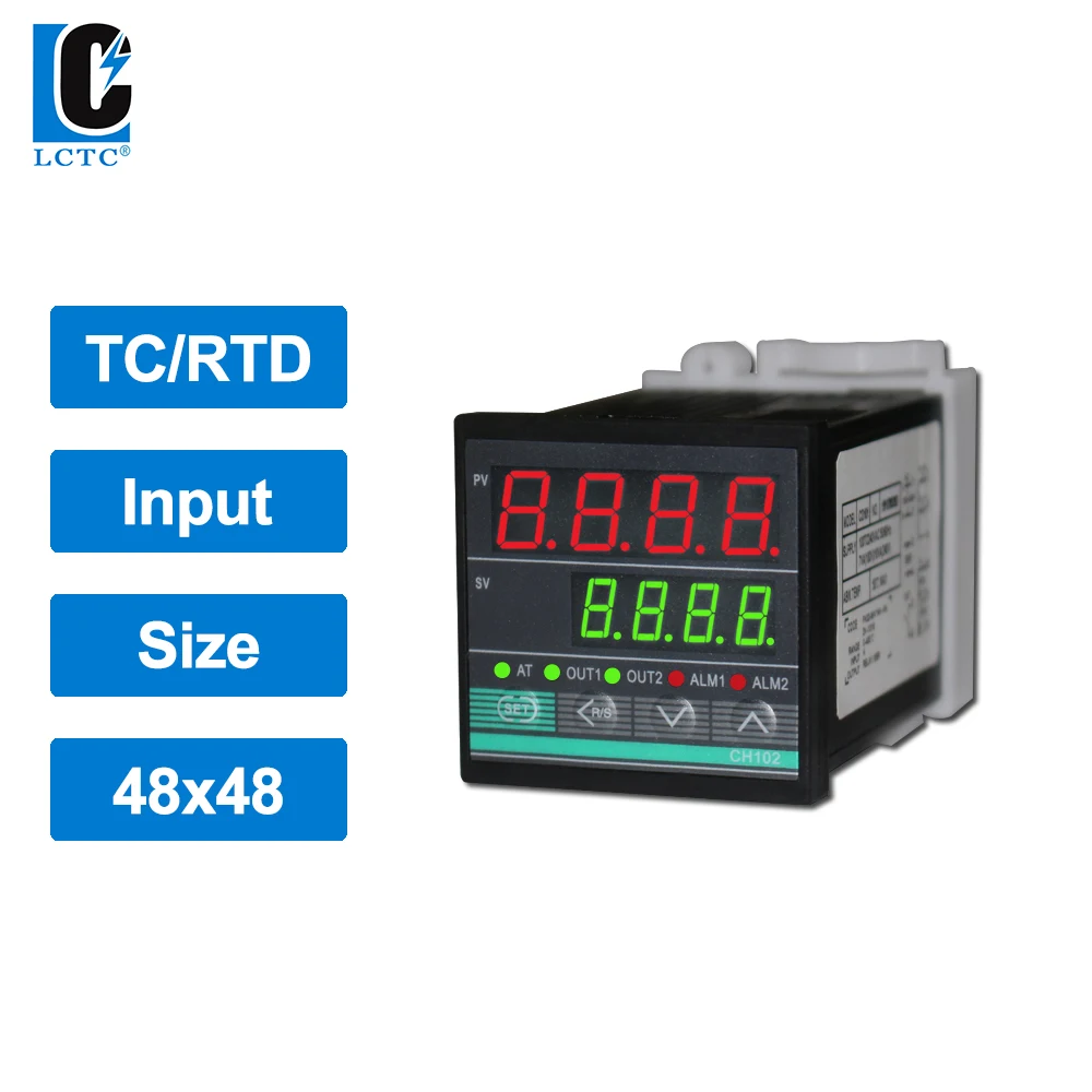 

TC/RTD input CH102 48x48mm SSR/Relay/4-20mA/0-10V output RKC Industrial intelligent PID temperature controller