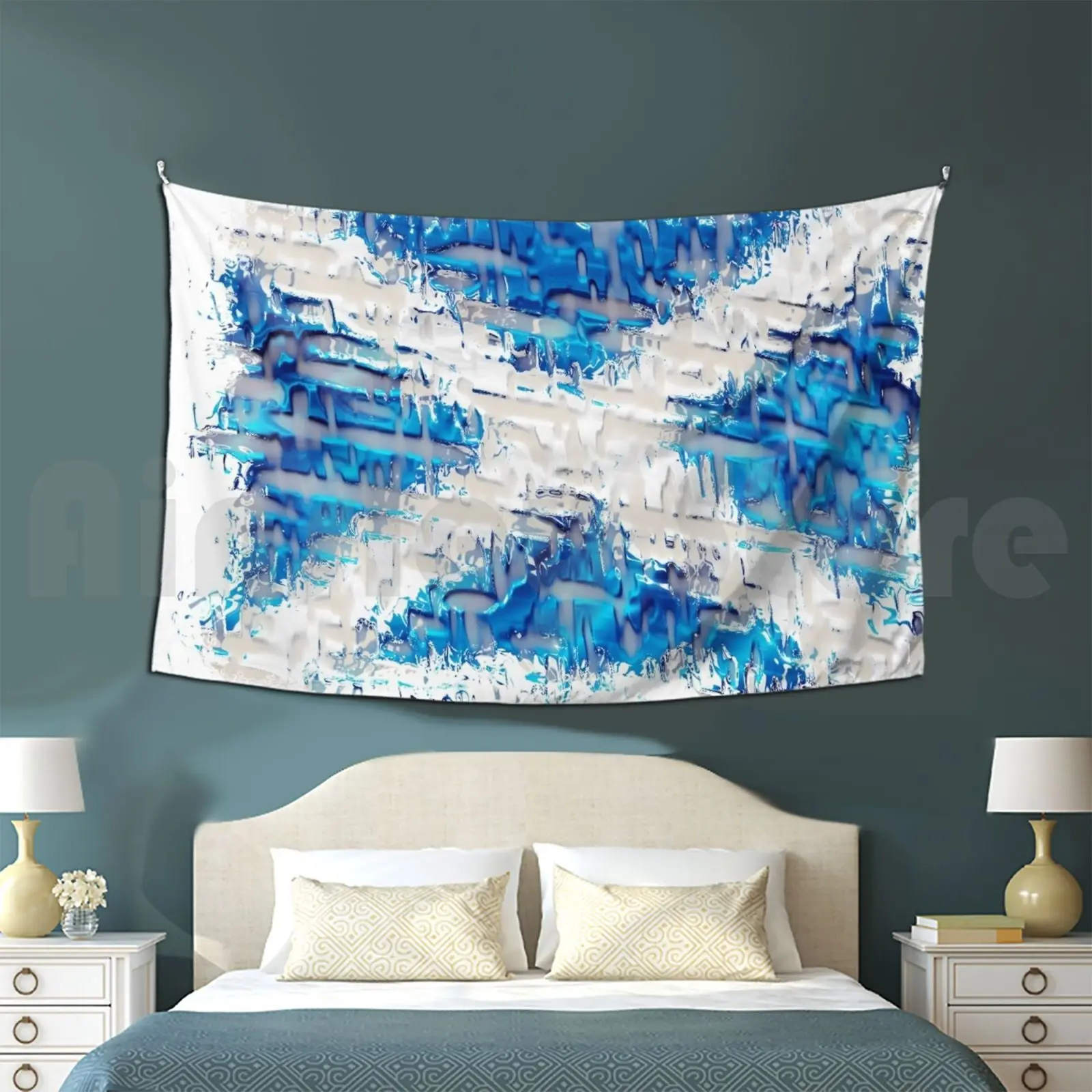 Scottish Saltire Flag Texture Design Tapestry Living Room Bedroom Scottish Saltire Flag Texture Scotland