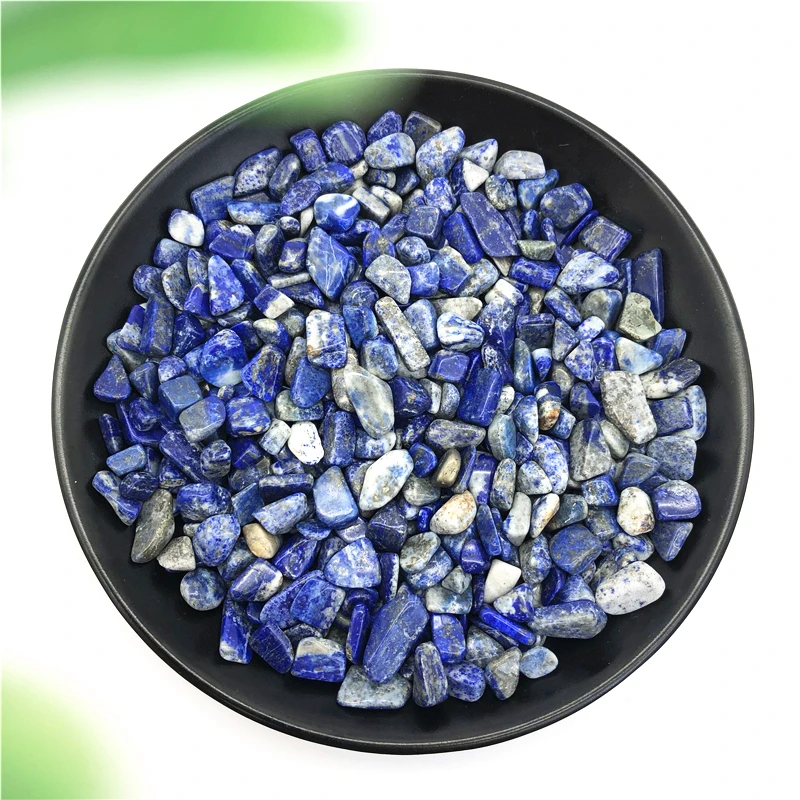 50g Beautiful Natural Blue Lapis Lazuli Quartz Crystal Polished Gravel Stones Specimen Decoration Natural Quartz Crystals