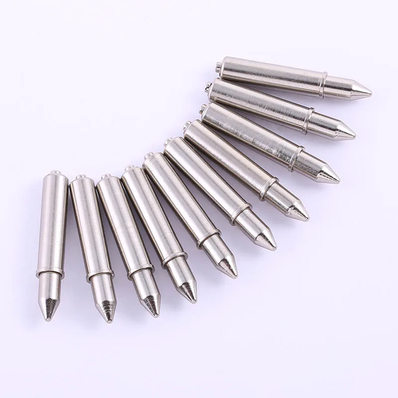 10/50PCS Electronic Test Tool Pointed Positioning Needle Length 37mm Dia 6.0mm Nickel Plated Spring Test Electronic Pin Dowels