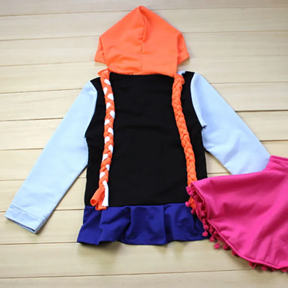 Girls Spring Autumn Outwear Princess Cosplay Elsa Anna Child Winter Sweatshirts Casual clothing Kids Hoodies Girls Coat Clothes