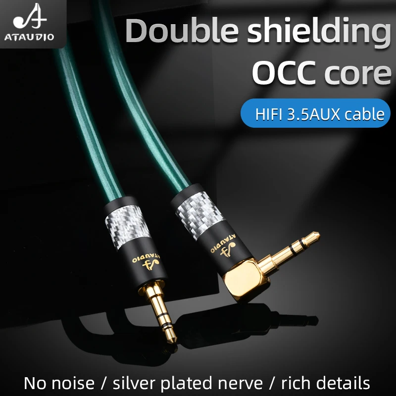 

HIFI aux OCC cable HiFi aux cable car phone audio male to male connection audio cable For Huawei Xiaomi