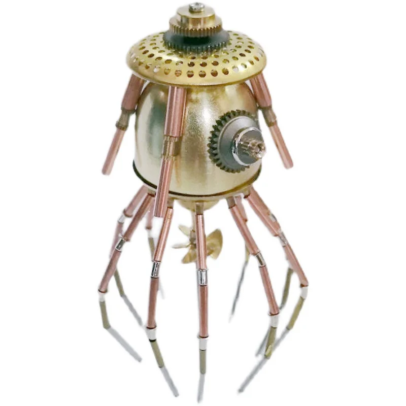 Steampunk style mechanical jellyfish full metal model handmade crafts creative ornaments