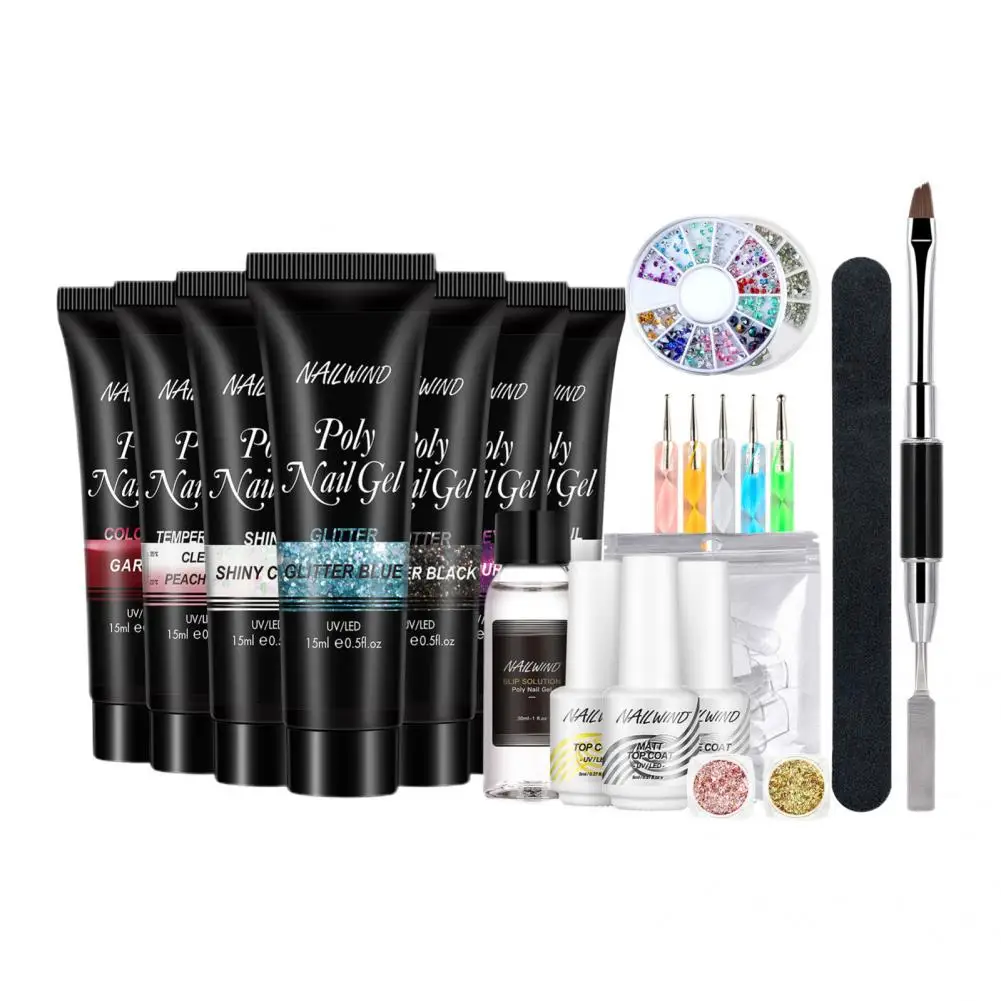 Long Lasting with Nail Tips Manicure Nail Art Gel Polish Kit for Nail Salon