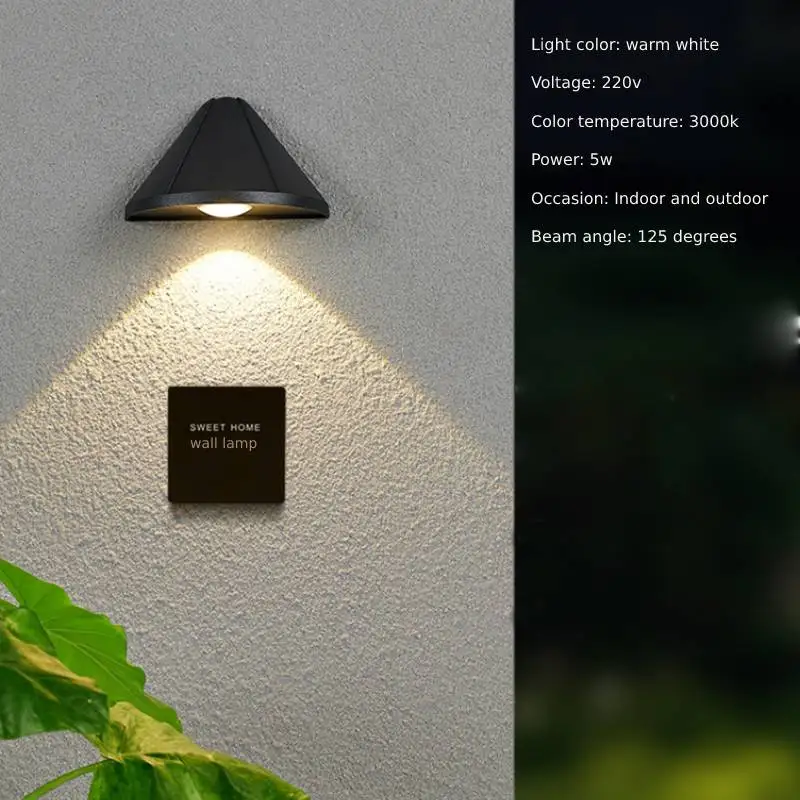 LED Wall Lamp Outdoor Waterproof IP65 Garden Wall Lights Indoor Bedroom Bedside Study Decoration Lighting Modern Led Wall  Lamps