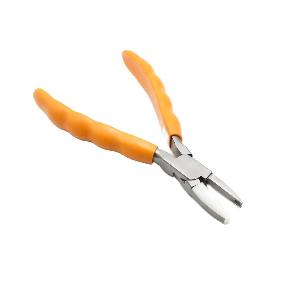 

Stainless Steel Nylon Jaw Pliers with Rubber Handle Bracelet Forming Spring Bending Jewelry Repair Tools