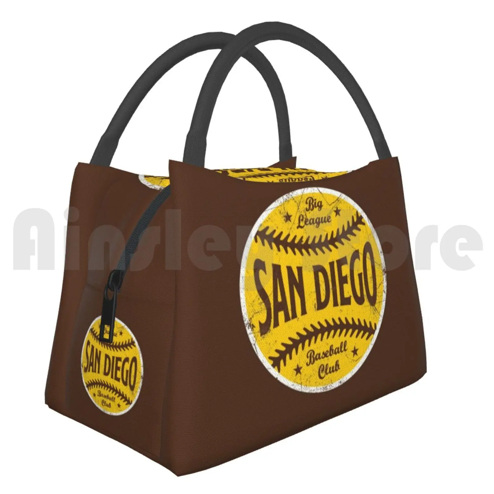 

Portable Insulation Bag San Diego Retro Big League Baseball-Brown Padres Vintage Retro