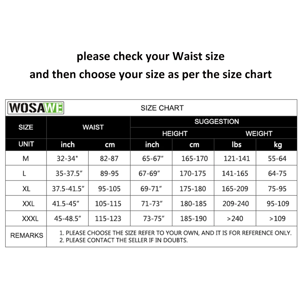 WOSAWE Cycling Bib Pants MTB keep warm Men Women With 3D Gel Pad Bicycle Bike Downhill Trousers Windproof Long Tights Pants