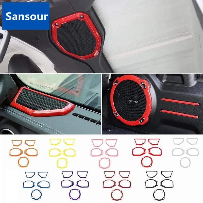 

Car Door A Pillar Roof Speaker Decoration Cover for Jeep Wrangler JL Gladiator JT 2018-2021 Interior Accessories Sansour