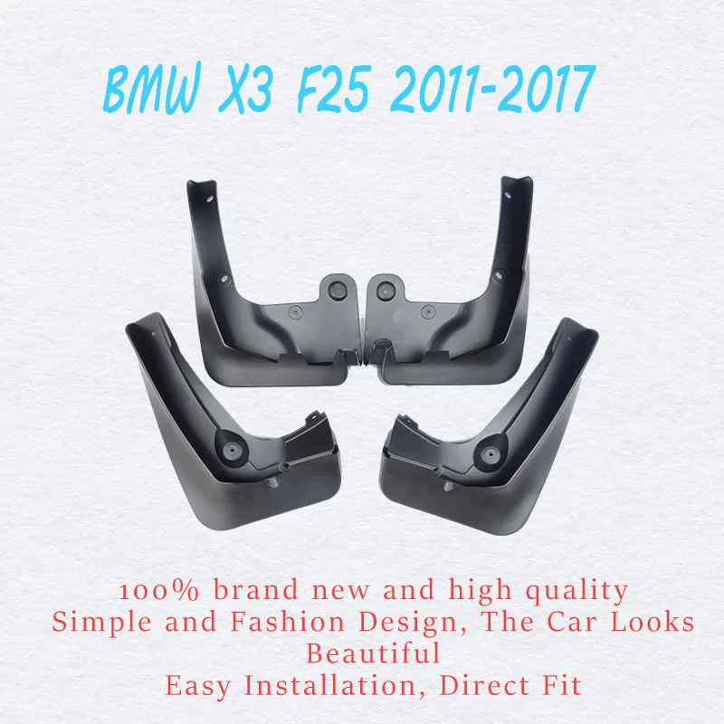 Car Fender For BMW X3 F25 Genuine Splash Guards Mudguards Mud-Flaps Car Fenders Car accessories auto styline 4 Pcs 2011-2017