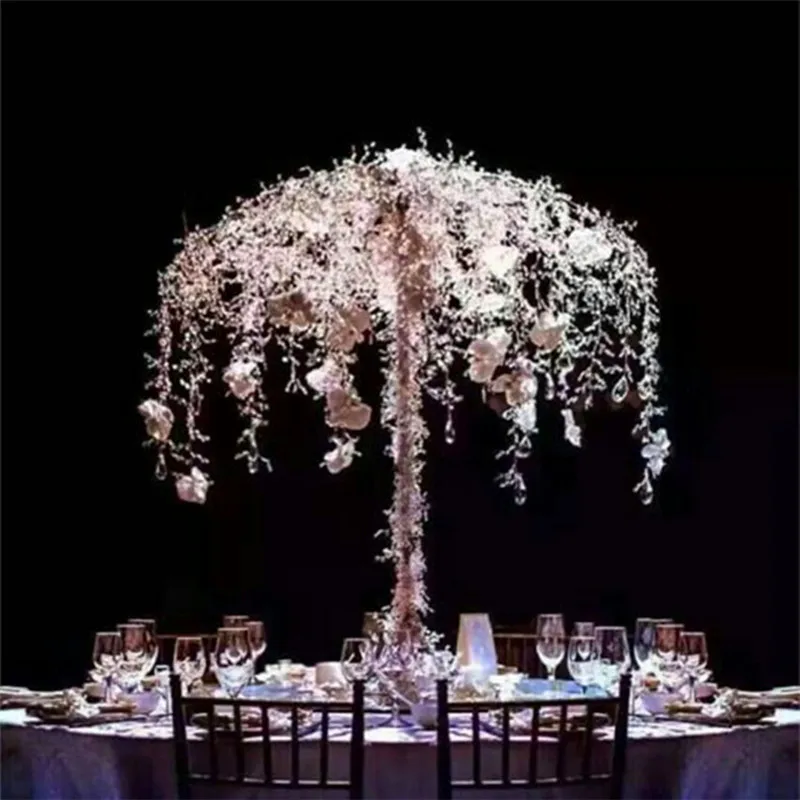 新到着結婚式のテーブルセンターピースの装飾傘の花スタンド創造歓迎エリア金属の装飾品道路に引用