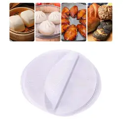 5Pcs 20/24/27/30cm Kitchen Silicone Round Steamer Mat Non-stick Pad Round Shape Steamer Mesh Pads Mat Liners Buns Baking