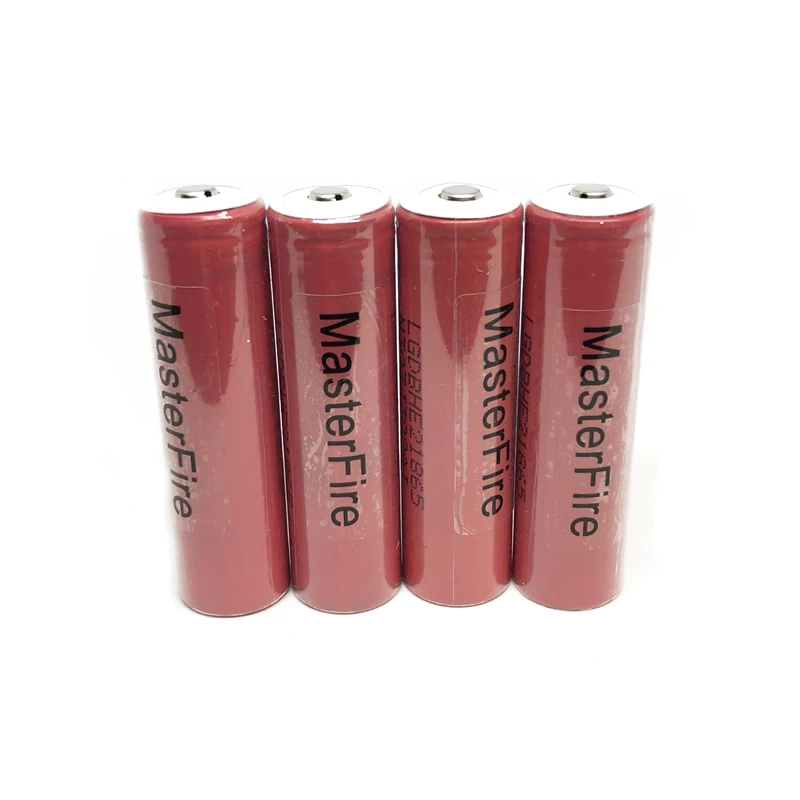 MasterFire 2pcs/lot Genuine ICR18650HE2 2500mah 3.7v lithium battery 18650 HE2 rechargeable li-ion button top batteries cell 30A