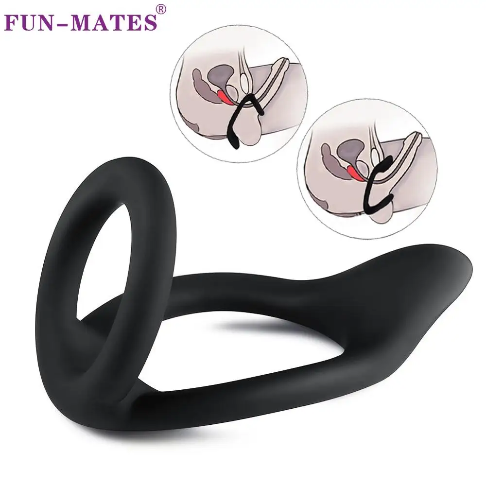 FUN-MATES Penis Ring Cock Ring Male Delay Ejaculation Sex Toys For Men Scrotal Binding Silicone Cockring chastity anillo pene