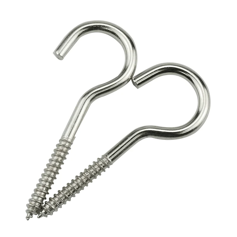 Light Hook Ring screw wood self-tapping screwseye screw cover screw Question Mark hooks Sheep Eye Hook Screws LUHUICHANG