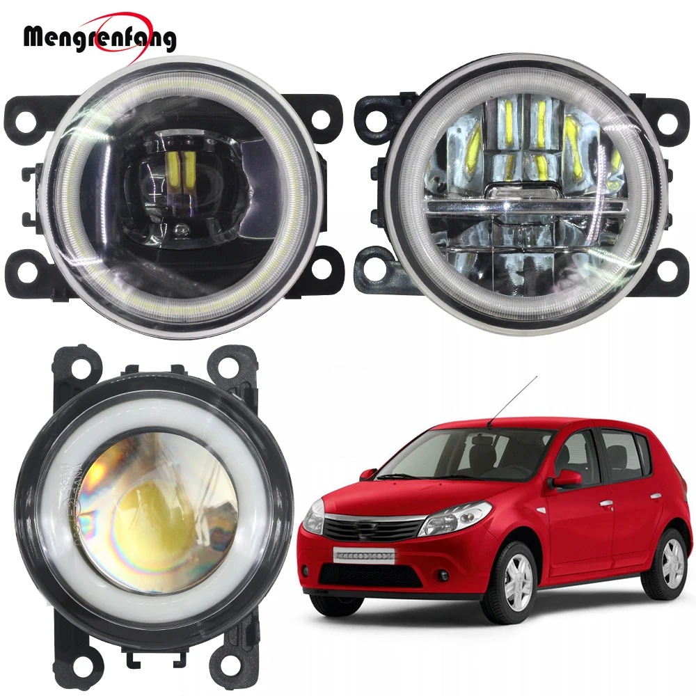 

2 X Car Fog Light LED Halo Ring Angel Eye DRL Daytime Running Light H11 12V For 2008-2015 Dacia Sandero Hatchback