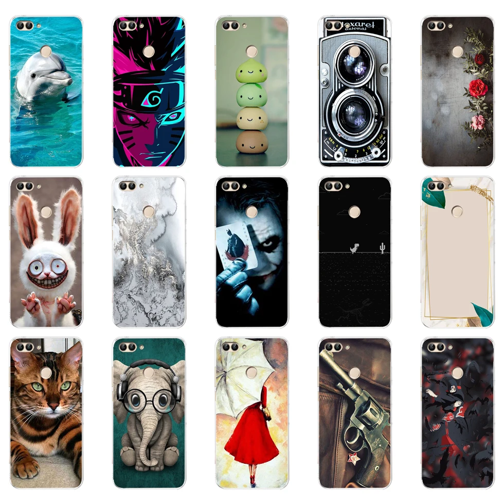 For Huawei P Smart Case TPU Soft Silicone Transparent Back Cover Phone Case Huawei P Smart 2018 2019 Cover FIG-LX1 Enjoy 7S Case