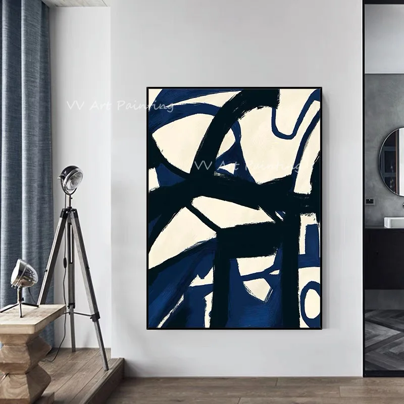 

Handmade black abstract The Best Art Handpainted Knife Abstract Oil Painting Art Home Decoration Simple Artwork Decor