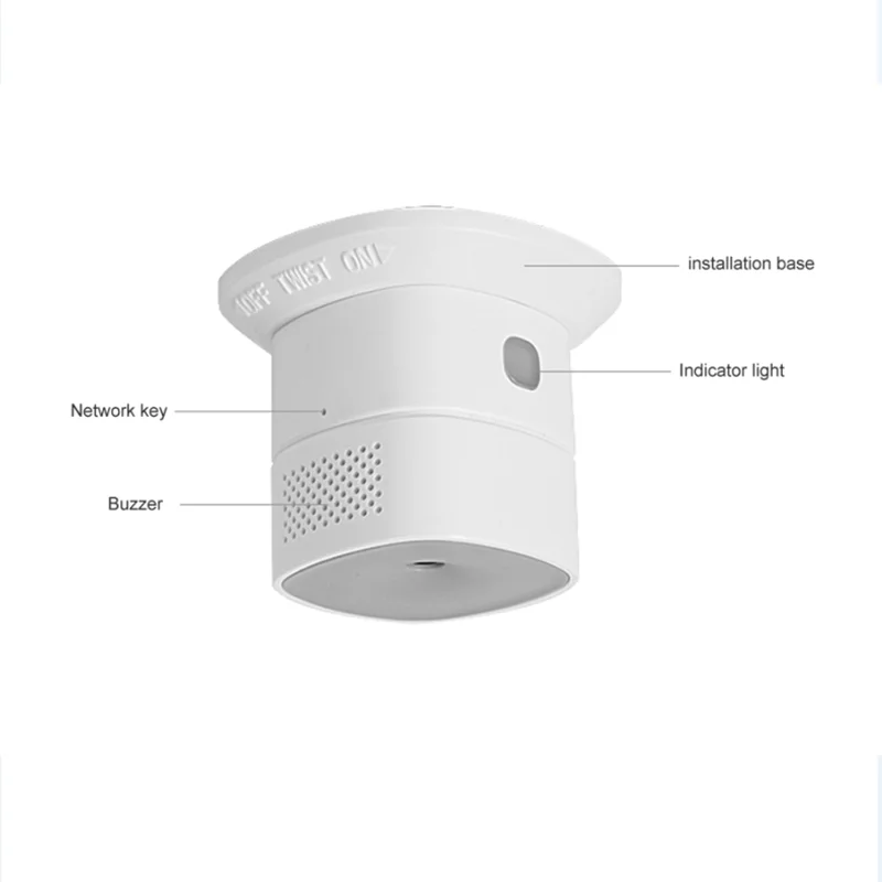 Tuya Zigbee Carbon Monoxide Detector CO Gas Alarm Sensor Control Compatible with Moes SONOFF Alex