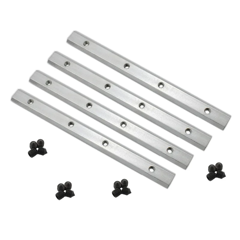 

4 Pack 3030 Series Aluminum Profile Straight Line Connector,TTZEZE Length 180mm/7'' Carbon Steel Zinc Plating Bracket Fastener w