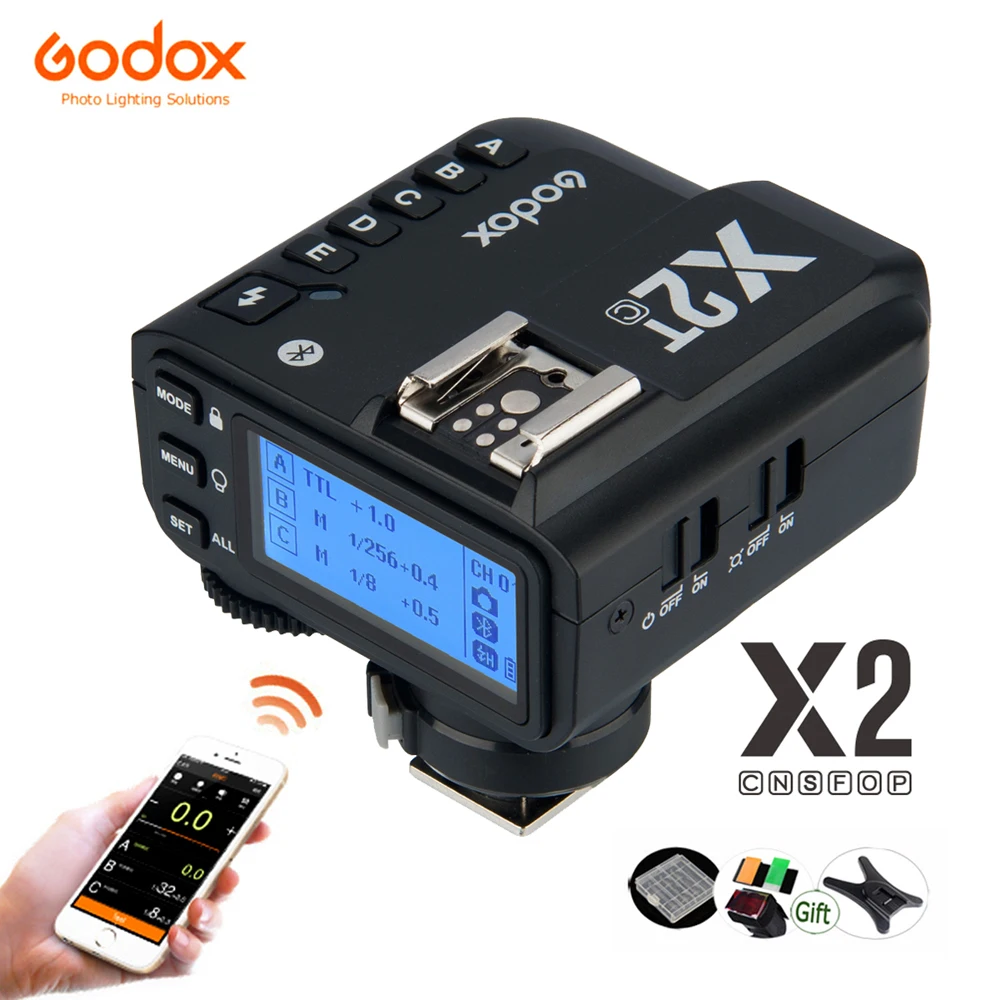 

Godox X2T 2.4G TTL Wireless Flash Trigger X2T-C X2T-N X2T-S HSS Transmitter X1 Receiver for Canon Nikon Sony Fuji Olympus Pentax