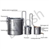 Distiller Moonshine Alcohol Stainless Copper DIY Home Water Wine Essential Oil Brewing Kit Brandy Vodka Distilled Equipment