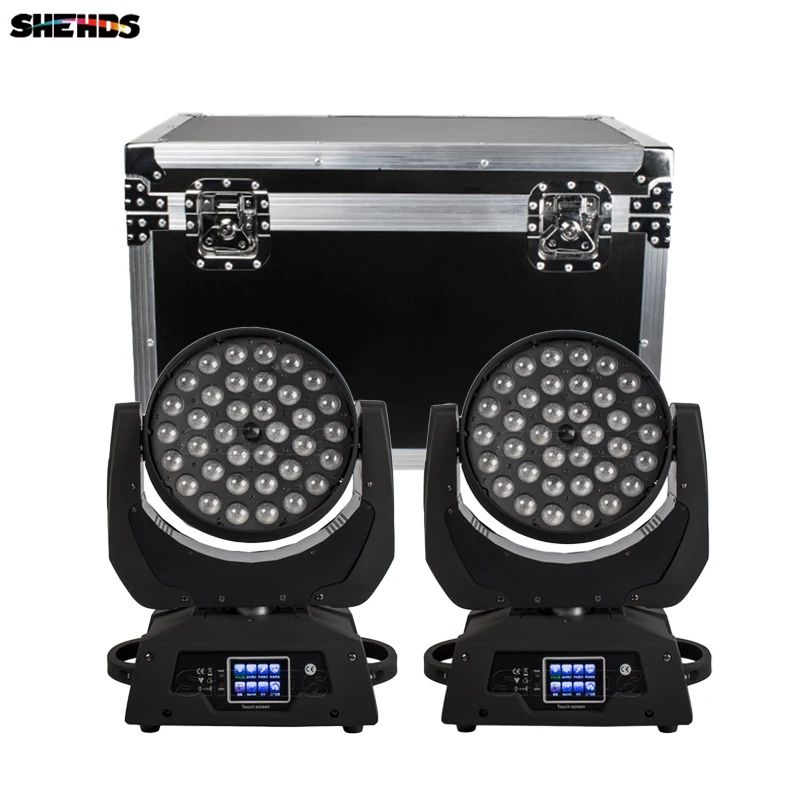 Hot Sale Washing Zoom Moving Head Light 36x12W/18W RGBW/+UV Touch Screen DMX Control Professional Stage Effect Lighting