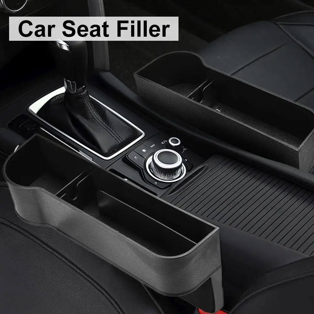 Car Seat Gap Storage Box Cup ABS Pocket Catcher Organizer Phone Bottle Cups Holder Multifunctional Car Accessories