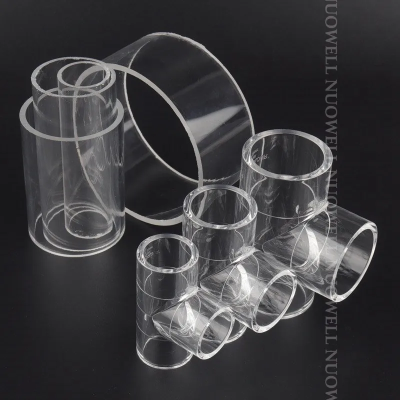 10pcs I.D 20~32mm Transparent Thicken Acrylic Pipe Tee Connectors Fish Tank Pipe Fittings Organic Glass Tube And Fittings