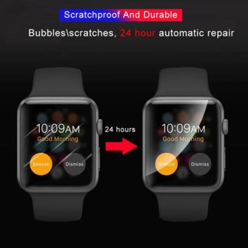 Hydrogel Film Soft Screen Protector Cover For Apple Watch Ultra 3/2 49mm Series 4/5/6/SE/7/8/9/10 46mm 42mm 40mm 44mm 41mm 45mm