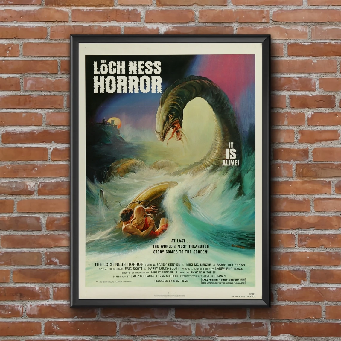 The Loch Ness Horror - 1982 Movie Poster Home Decor Classic Movie Cover Art Photo Canvas Poster Print Wall Painting