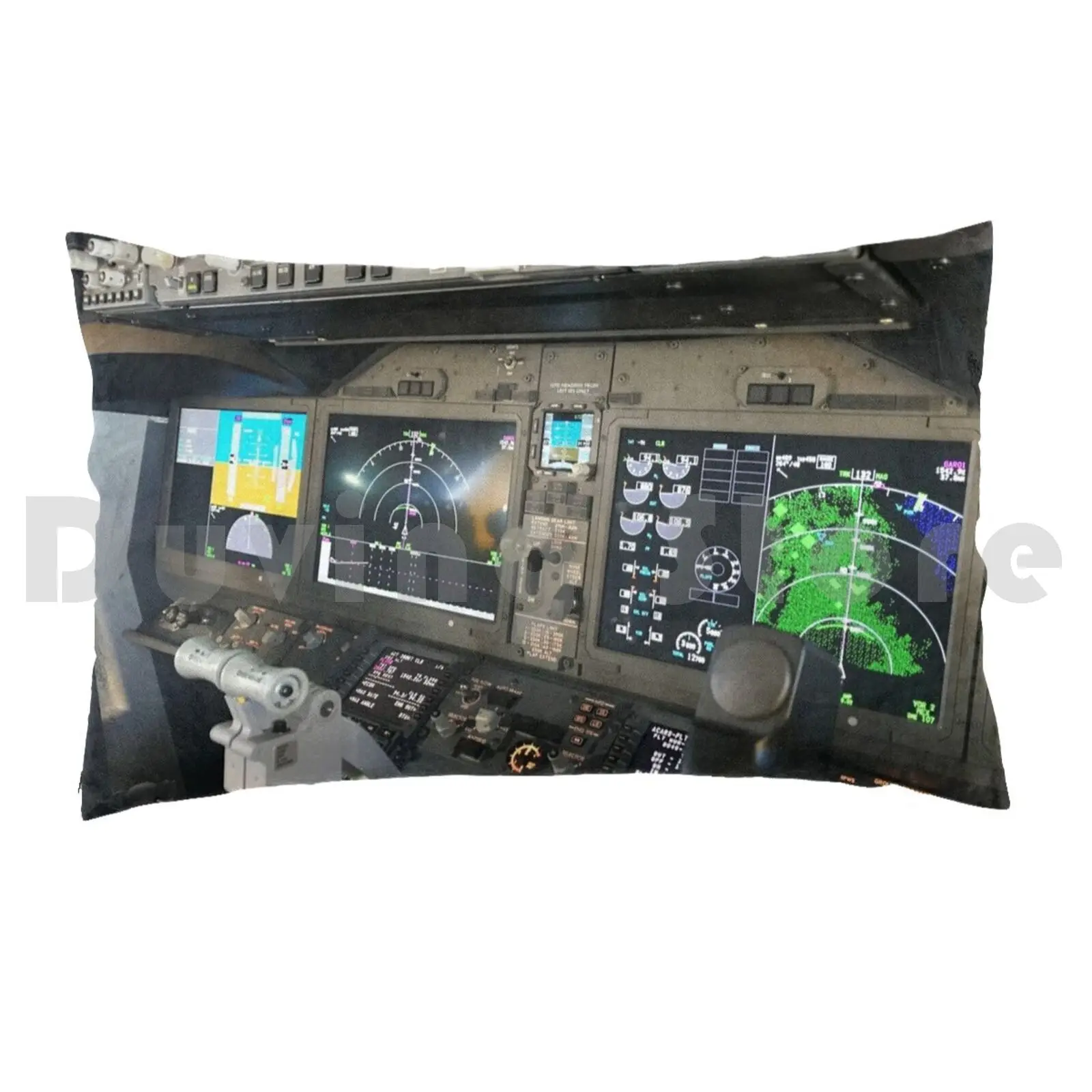 Cockpit 737 Max Instruments Pillow Case DIY 50*70 Fly Pilot Airplane Cockpit Cabin Crew Airman Flyagain 737 B737