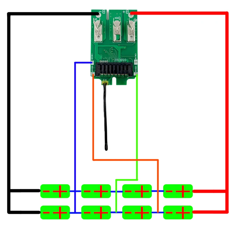 EZ9L40 akumulator litowo-jonowy plastikowa obudowa ochrona ładowania płytka PCB dla Panasonic 14.4V EY9L41B EY9L42B EZ9L41 EZ9L42