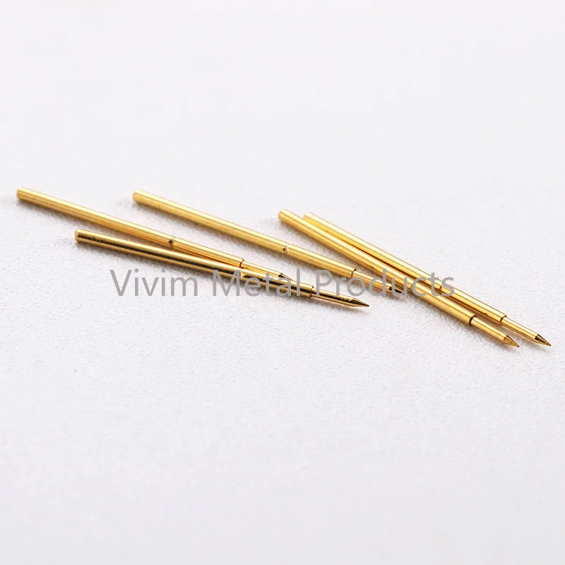 20/100PCS PA50-B1 Spring Test Probe PA50-B Test Pin Test Tool 16.35mm Dia0.68mm Gold Needle Tip Dia 0.48mm Pogo Pin P50-B P50-B1