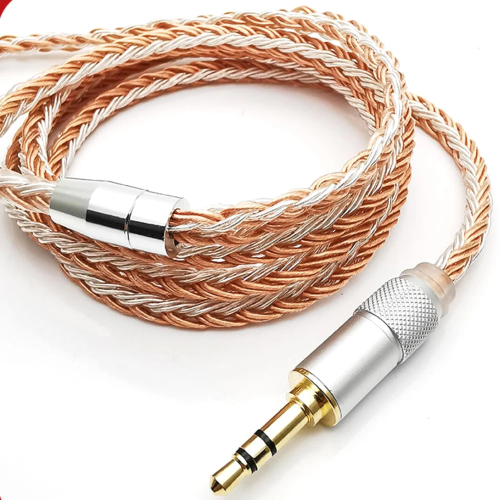 Thouliess 1.25m 16Cores Single crystal Copper MMCX Earphone Replacement Upgrade Cable