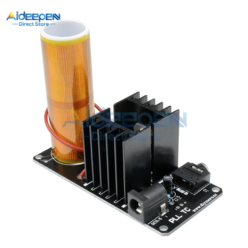 Imagem -02 - Kit de Bobina de Música Tesla sem Fio Mini Caixa de Som de Plasma Tesla com Transmissão sem Fio 15w dc 1524v 15w Kit Diy