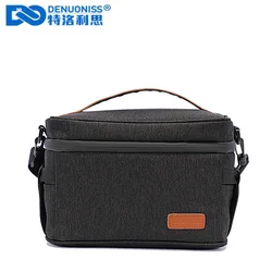 DENUONISS Waterproof Insulated Lunch Bags Oxford Travel Necessary Picnic Pouch Unisex Thermal Dinner Box Food Case Accessories