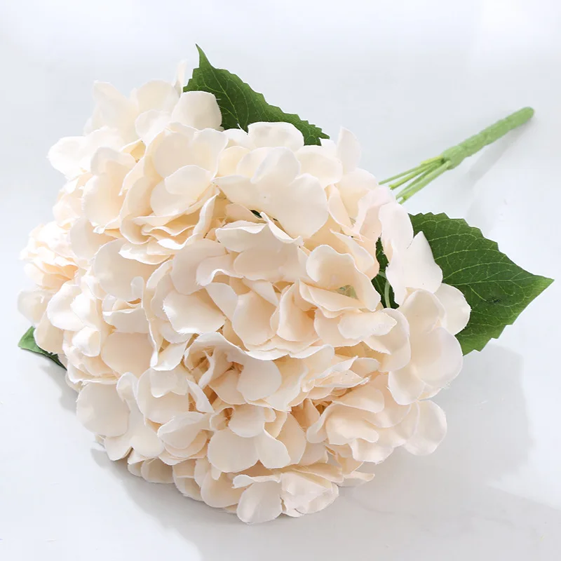 5 Heads Silk Hydrangea Bouquet Artificial Flower for Wedding Home Party Decoration Fake Flowers Fall Decor